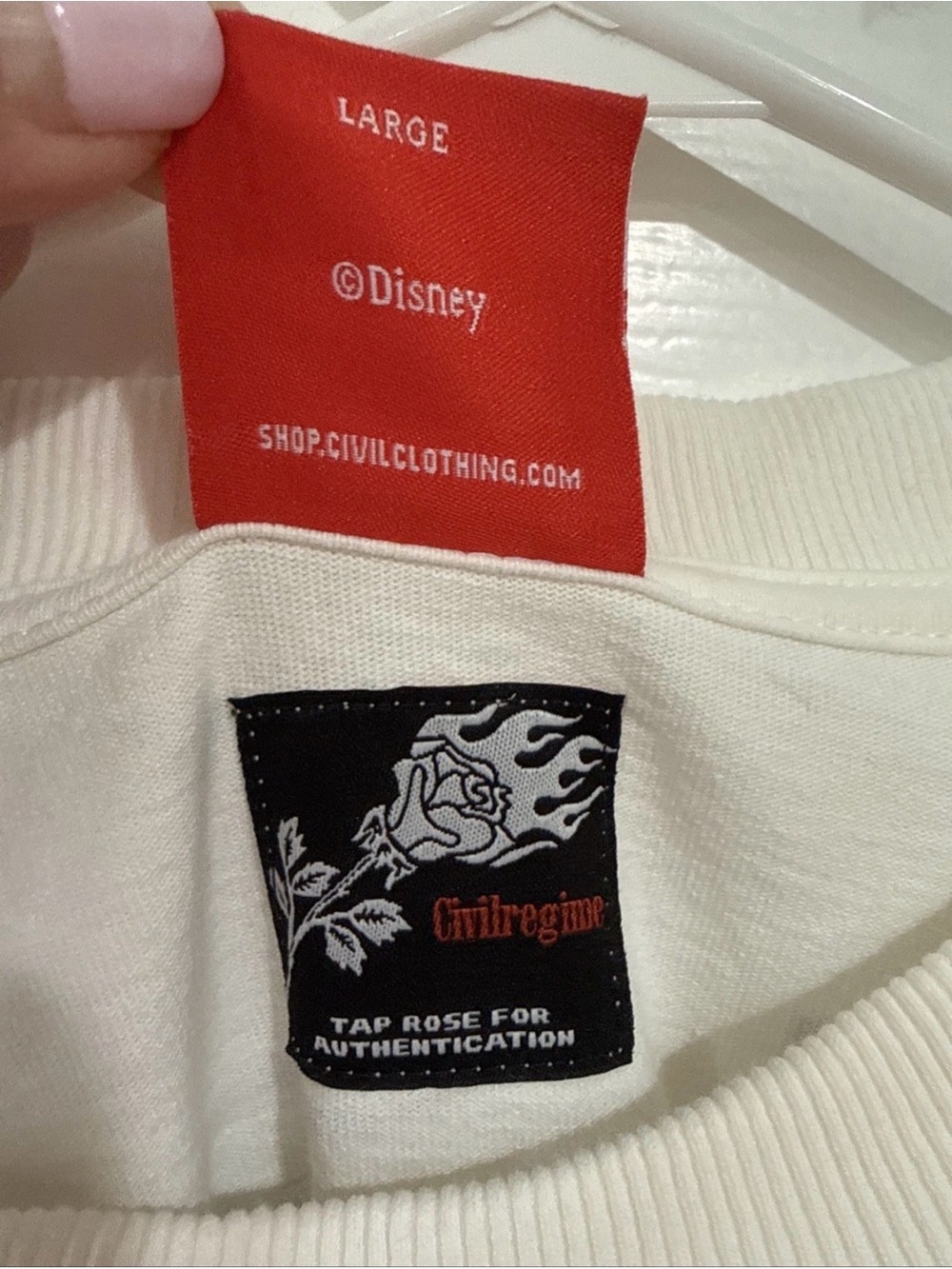 Civil Regime x Disney Mickey & Friends Mens L Graphic Tee Minnie Mouse White EUC - Picture 6 of 13